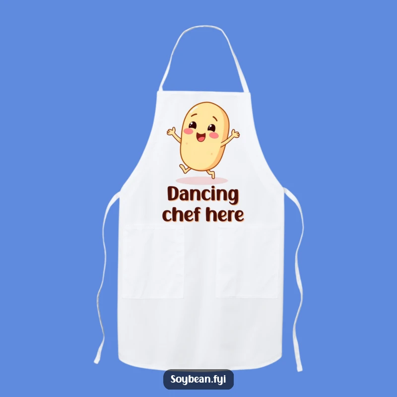 Funny Soybean Dance Apron: Cook with Joy Like a Happy Character