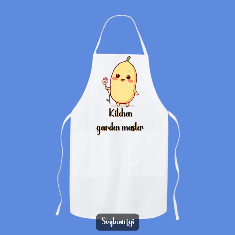 Funny Blooming Soybean Apron: Cook with Kindness, Ideal Gift for Bakers