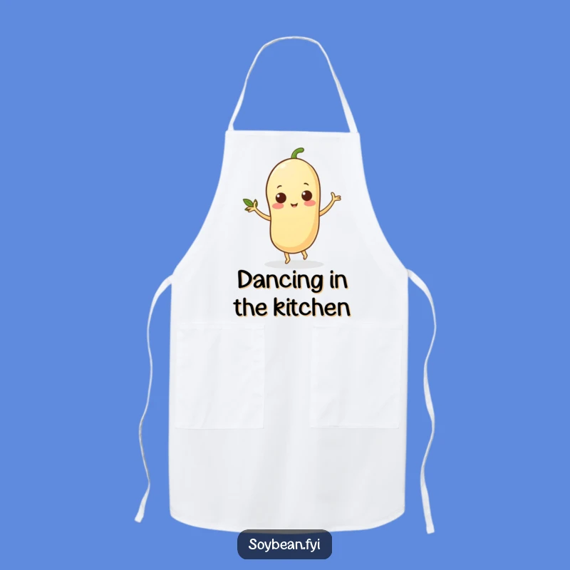 Funny Dancing Soybean Apron: Cook with Moves, Unique Kitchen Gift