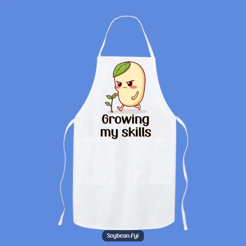 Funny Soybean Chef Apron: Determined Gardener, Kitchen Funny Gift