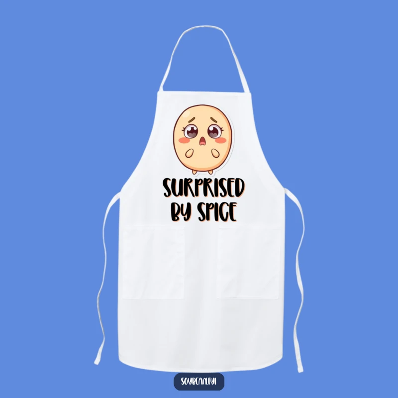 Funny Surprised Soybean Apron: Cook with Shock in this Hilarious Kitchen Accessory!