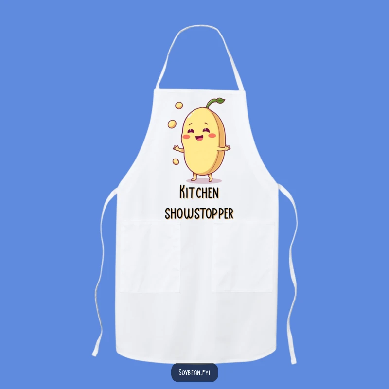 Funny Jovial Soybean Apron: Juggle Meals with Hilarious Style and Cheer!