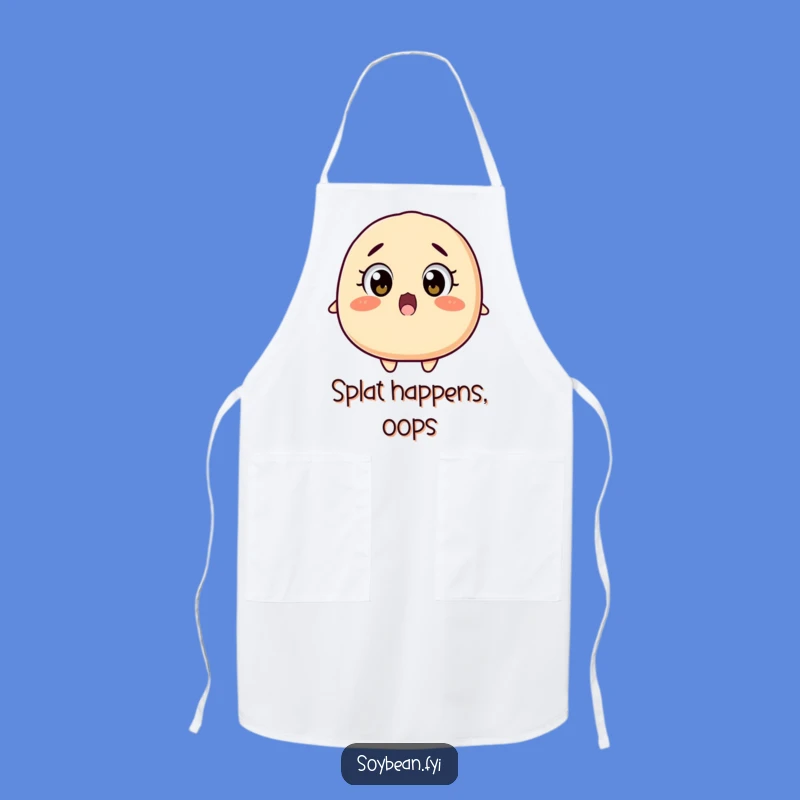 Funny Surprised Soybean Apron: Cook with Wide-Eyed Delight!