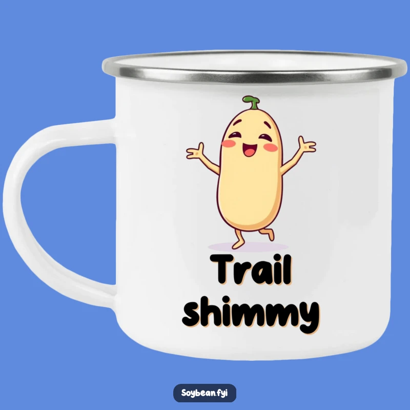 Funny Dancing Soybean Camping Mug: Adventure Bean's Silly Dance Cup, Great Funny Gift!