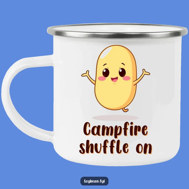 Funny Dancing Soybean Camping Mug - Wobbly Adventures, Awesome Funny Gift