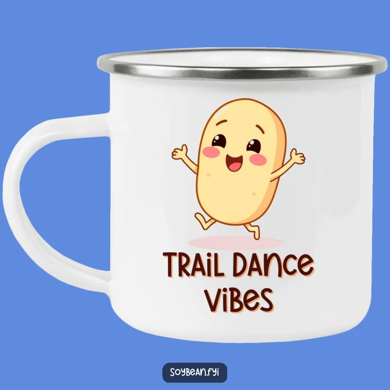 Funny Soybean Dance Camping Mug: Fuel Your Adventures with a Happy Character