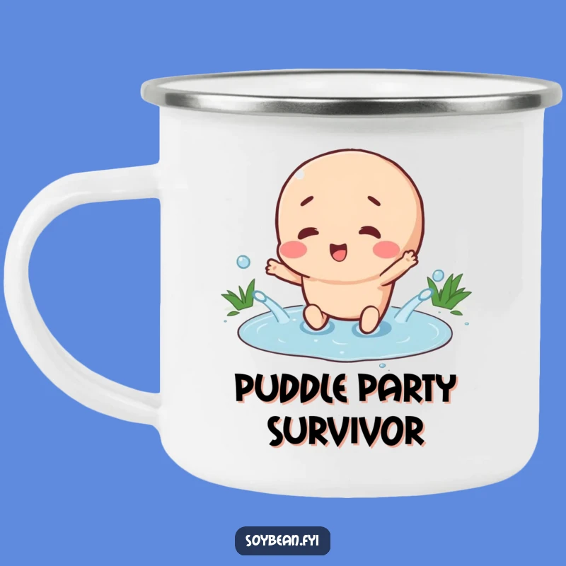 Funny Splashing Soybean Camping Mug: Adventures Fueled by Joy and Humor!