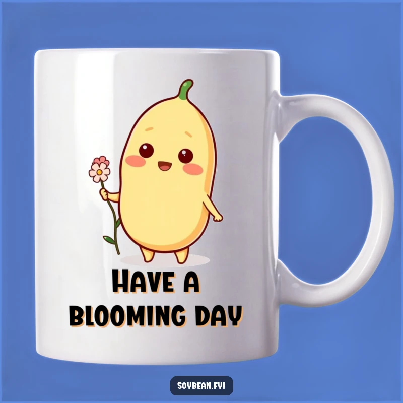 Funny Blooming Soybean Mug: Share Joy with a Flower, Perfect Heartwarming Gift