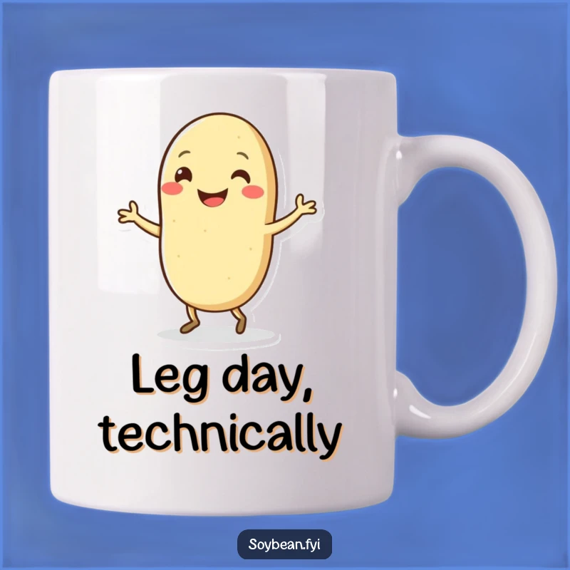 Funny Kawaii Soybean Dance Mug: Hilarious Character Gift for Joyful Mornings