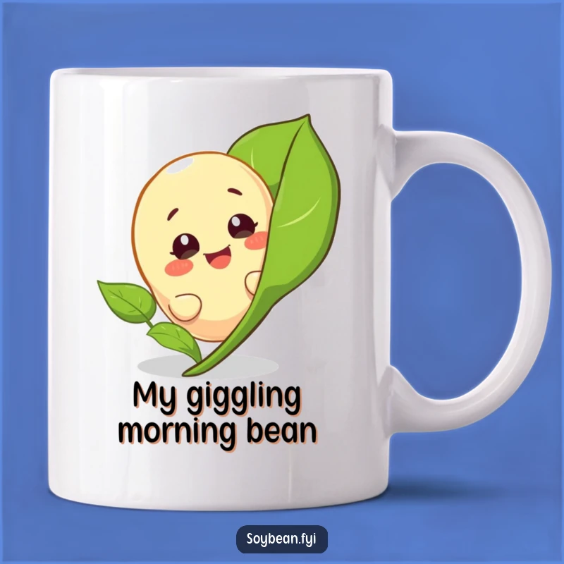 Funny Peeking Soybean Mug: A Giggling Gift for Plant Lovers and Friends
