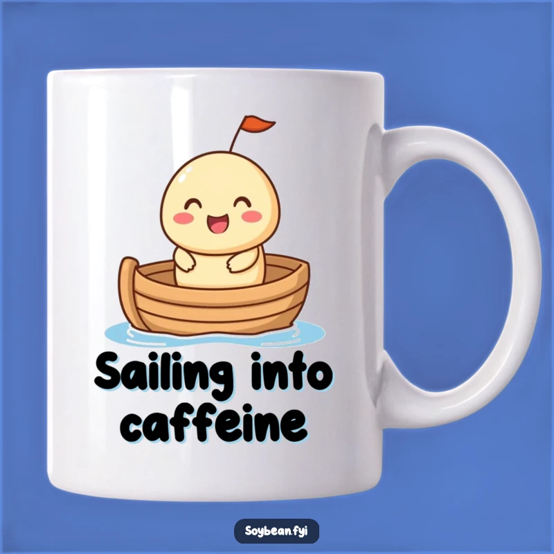 Funny Soybean Boat Mug - Cheerful Journey, Perfect Funny Gift Idea