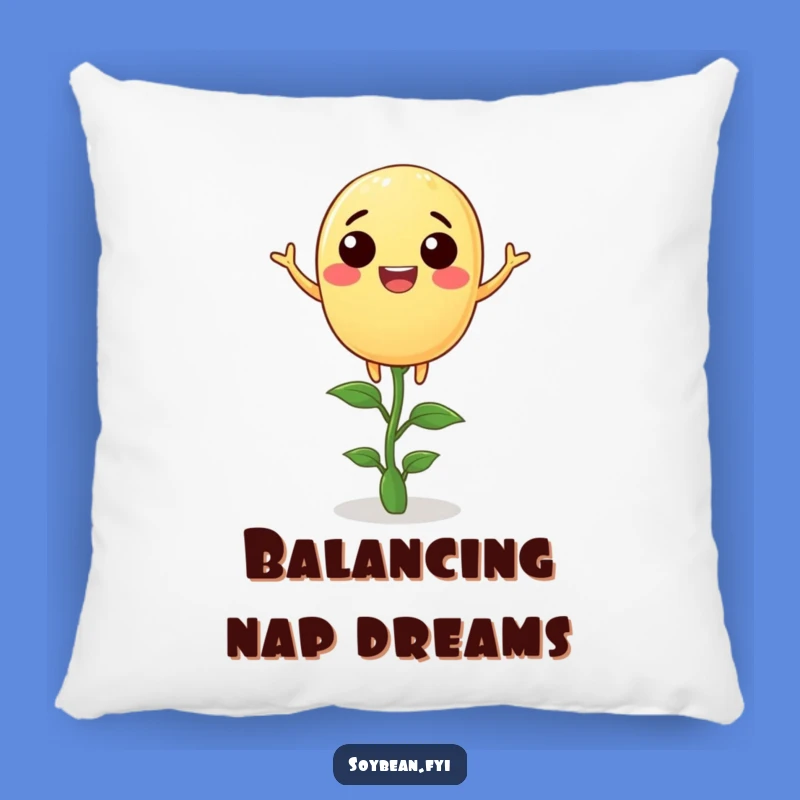 Funny Soybean Balance Pillow: Cozy Calm with a Joyful Bean