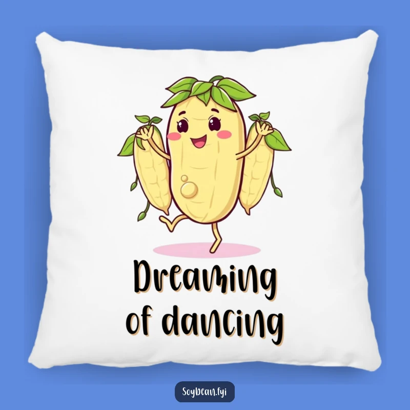Funny Pillow: Jigging Soybean - Cozy Happy Pods - Cushion Gift!