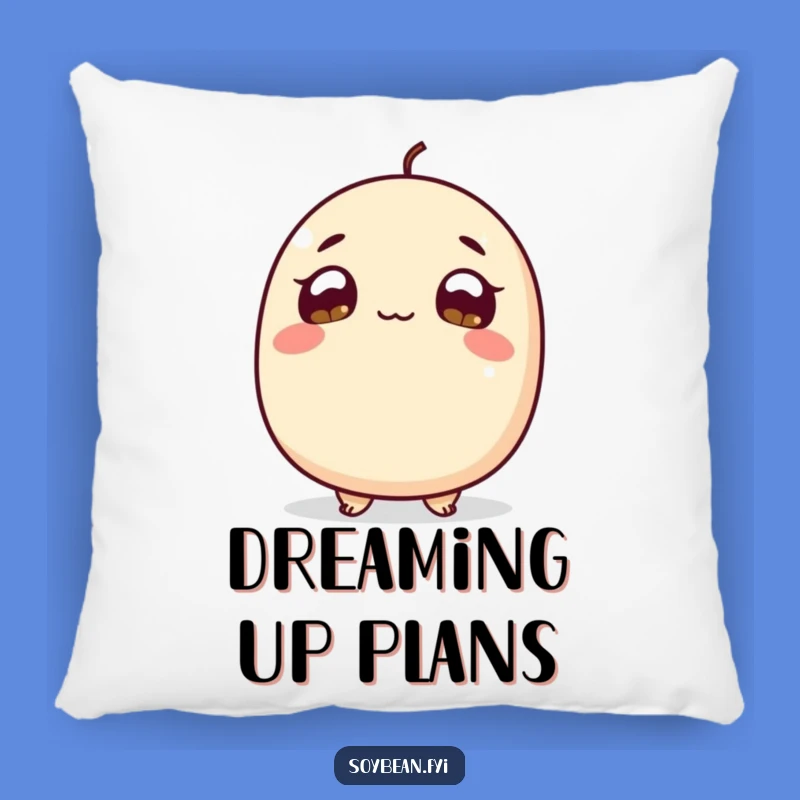 Funny Soybean Curiosity Pillow - Cozy Wonder, Adorable Funny Gift
