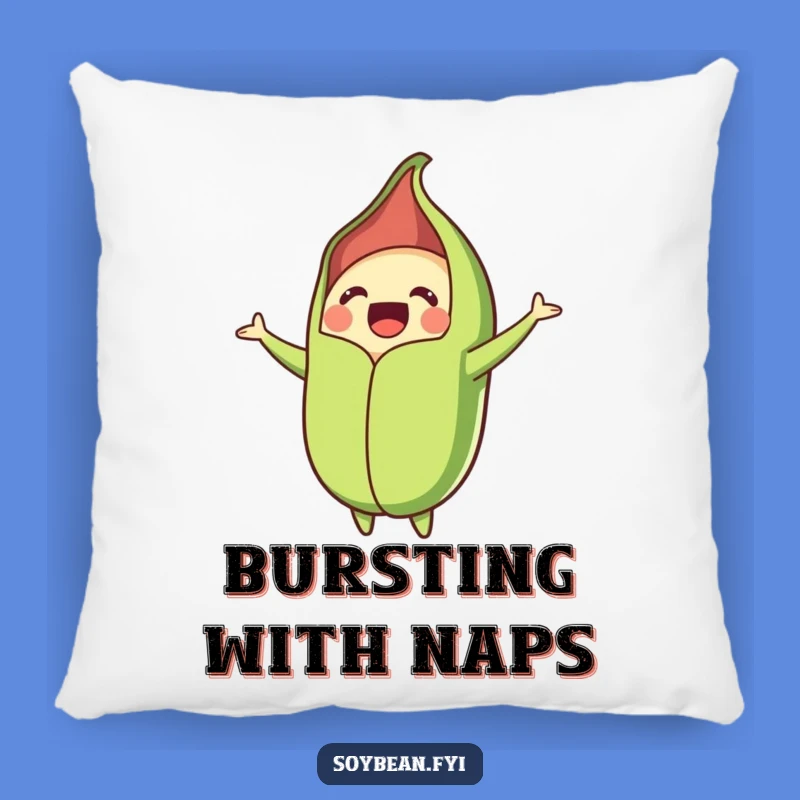 Funny Bursting Soybean Pod Pillow: Cozy Comfort with a Side of Laughter, Cute Gift