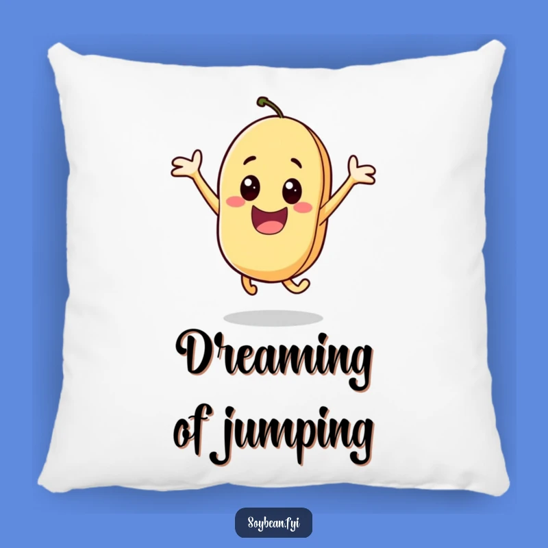 Funny Excited Soybean Pillow: Comfort and Cheer Combined, Cute Gift