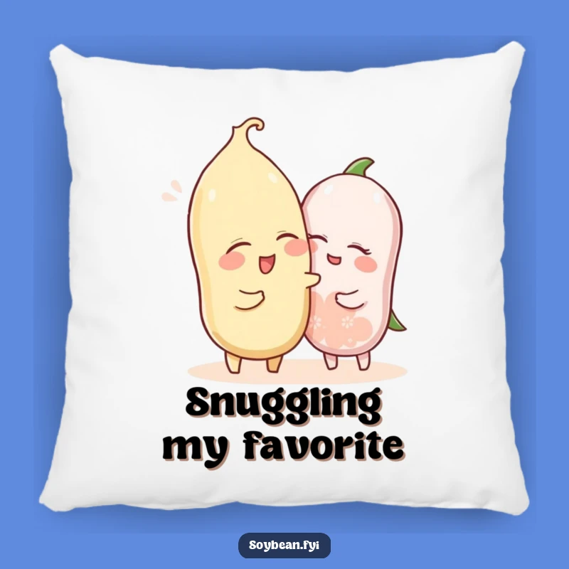 Funny Winked Soybean Nudging Pillow - Soft and Playful Decor Accent