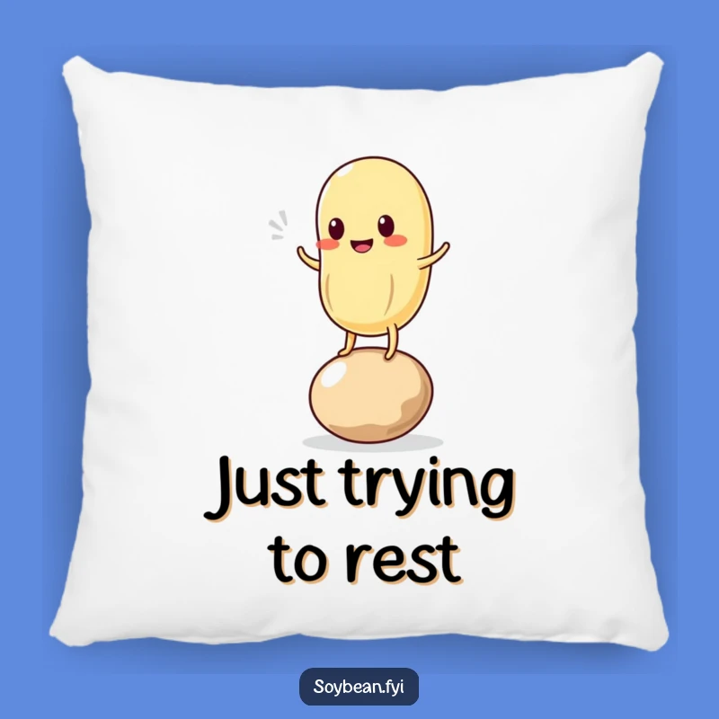 Funny Kawaii Soybean Wobble Pillow: Comfy & Hilarious Bean Decor