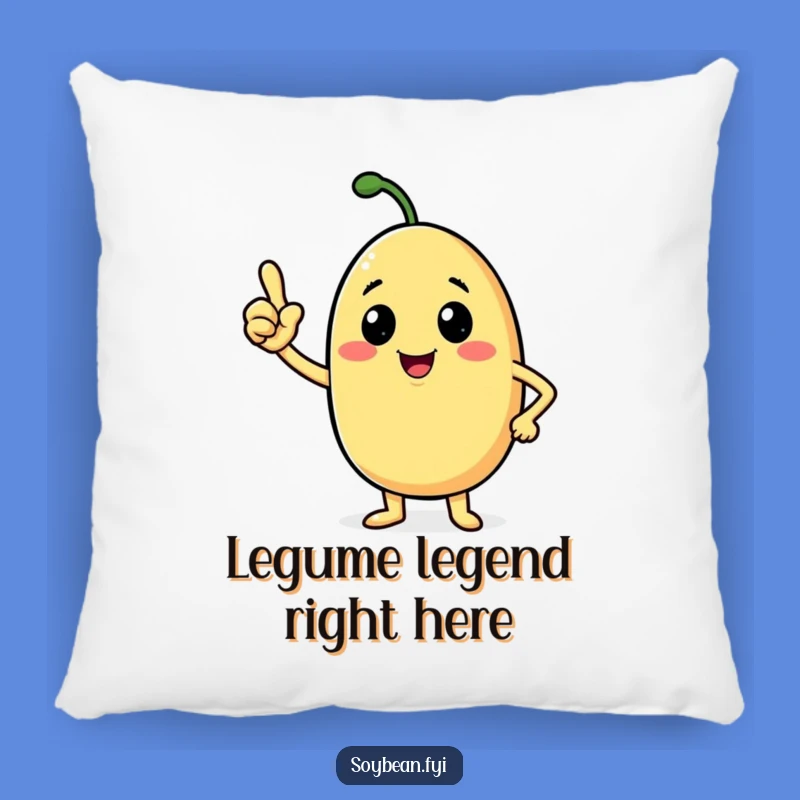 Funny Confident Soybean Pillow: Cozy Assurance for a Humorous Gift