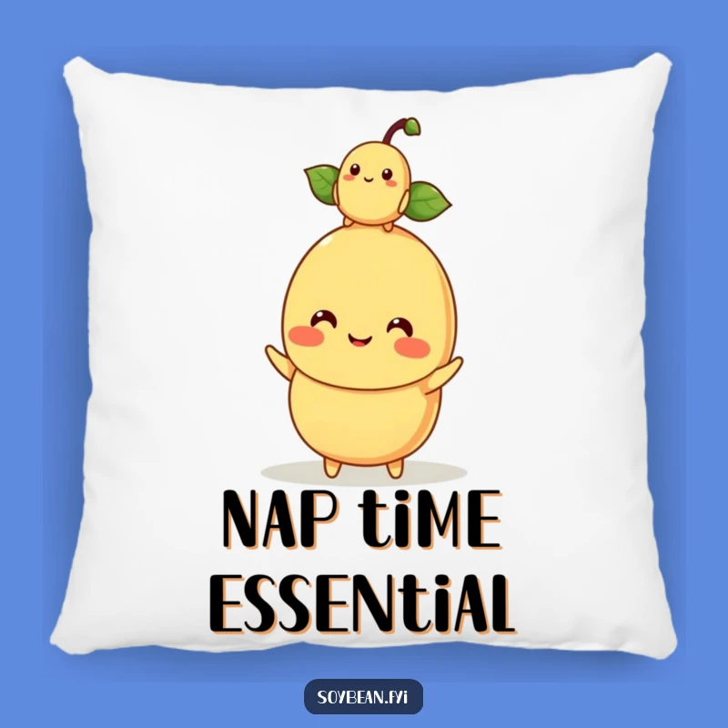 Funny Kawaii Soybean Parent Pillow - Cute Baby Bean Balance Comfort Gift