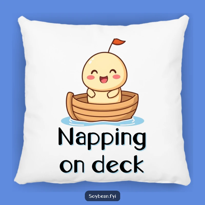 Funny Soybean Boat Pillow - Cozy Voyage Comfort, Adorable Funny Gift