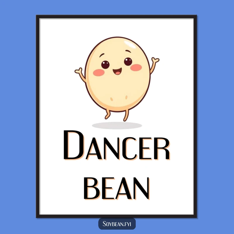 Funny Jigging Soybean Digital Art: Instant Dance Decor!