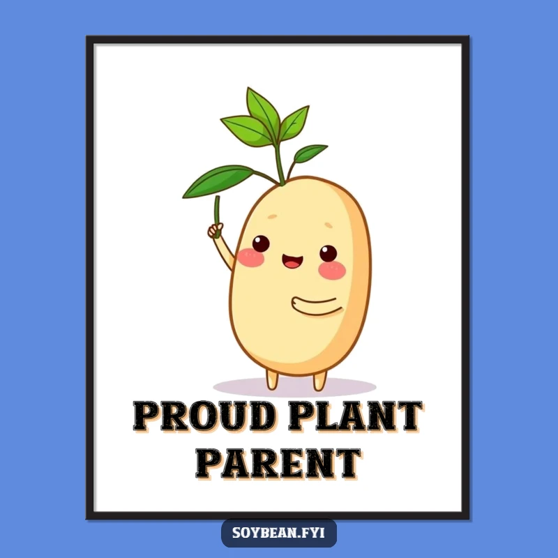 Funny Proud Soybean Digital Art: Instant Achievement Decor!