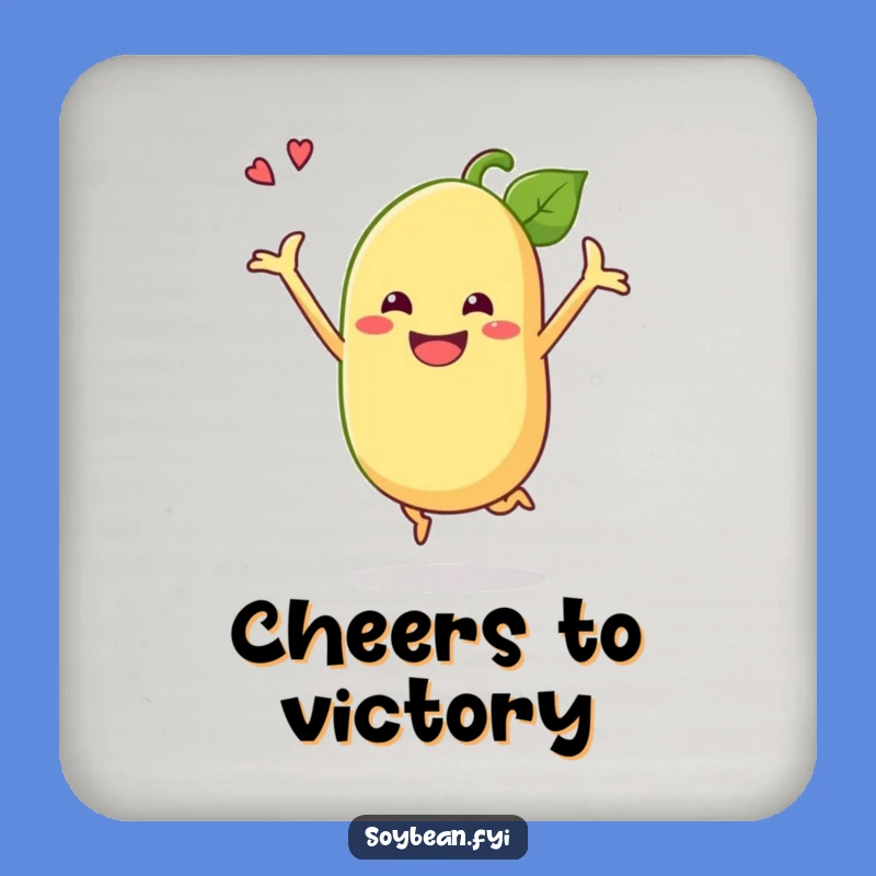 Funny Soybean Jump Coaster: Protect Surfaces with a Grinning Bean