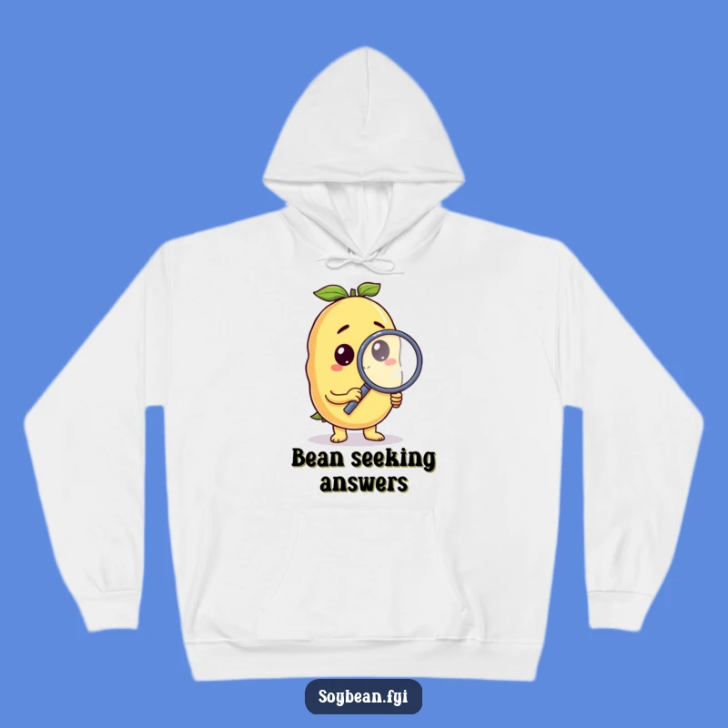 Funny Curious Soybean Hoodie: Investigate Comfort with Humorous Gift
