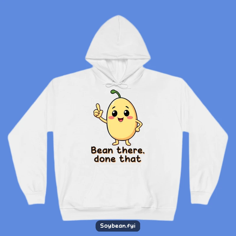 Funny Confident Soybean Hoodie: Cozy Nod for a Humorous Gift