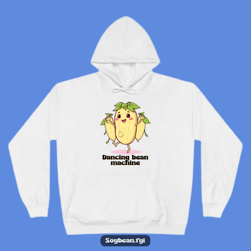 Funny Hoodie: Cozy Jigging Soybean - Happy Pods - Warm Dance Gift!