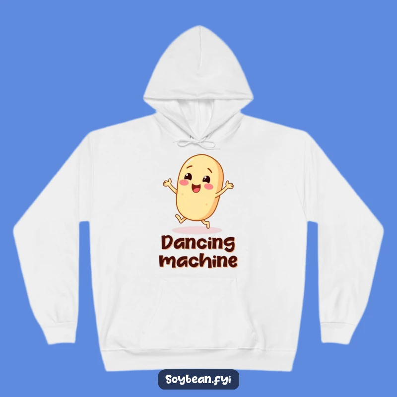 Cozy Funny Soybean Dance Hoodie: Warm Up with a Cheerful Character's Moves