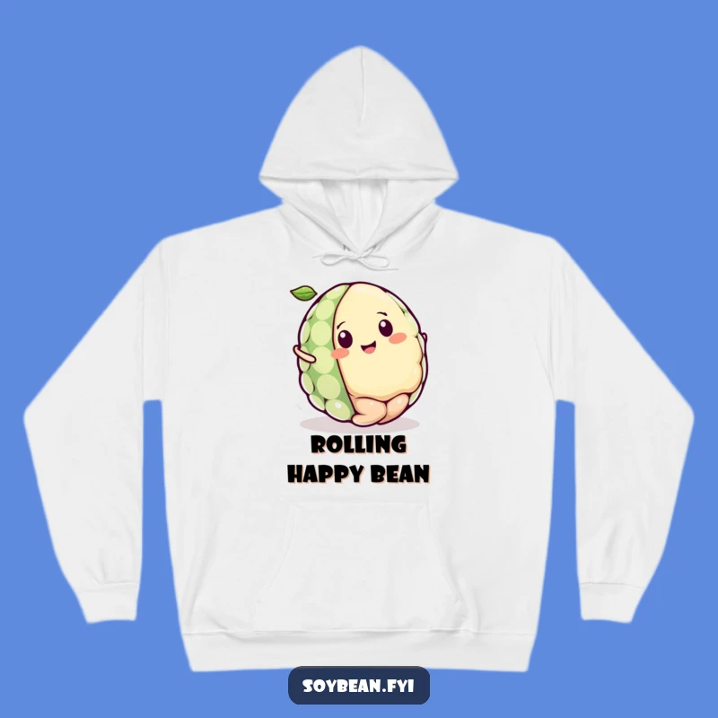 Funny Kawaii Soybean Rolling Hoodie, Cozy Comfort with a Delightful Ball