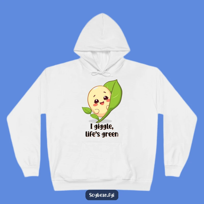 Funny Peeking Soybean Hoodie: Cozy Up with Giggles and Greenery