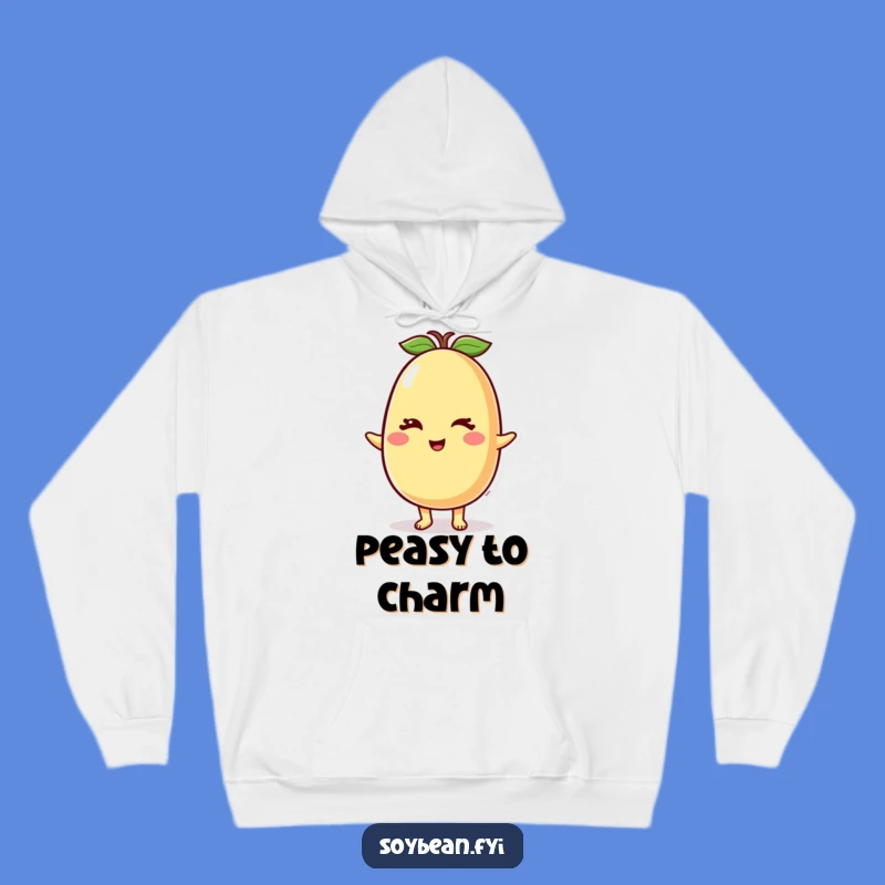 Cozy Funny Winking Soybean Hoodie: Stay Warm with a Smile, Excellent Humorous Gift