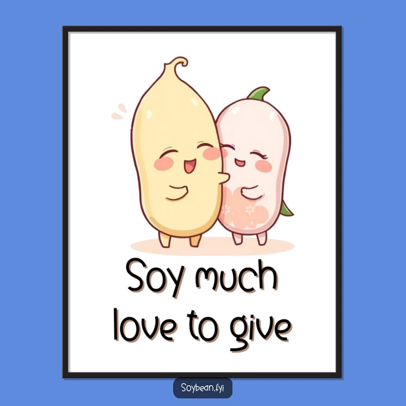 Free Printable Wall Art: Winked Soybeans, Playful Downloadable Decor