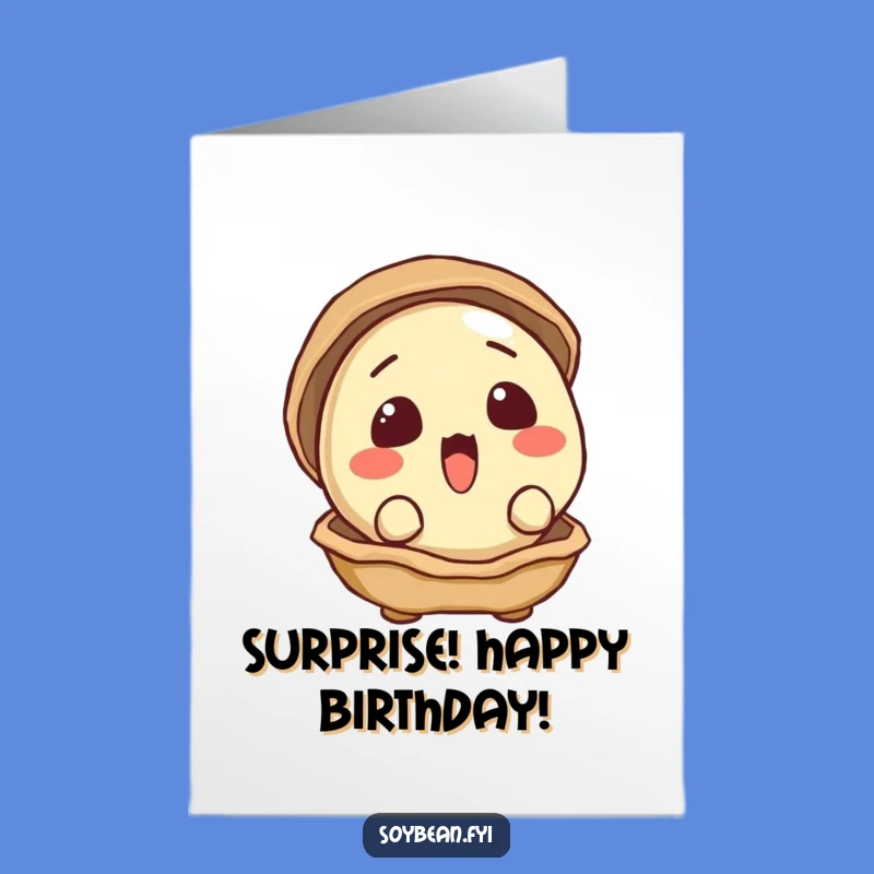 Free Printable Surprised Soybean Birthday Card - Funny Downloadable Gift for Curious Minds