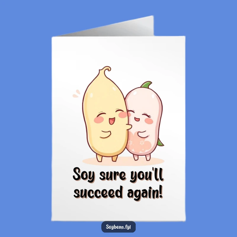 Free Printable Congrats Card: Winked Soybeans, Cheeky Downloadable Celebration Gift