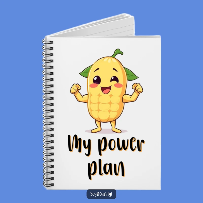 Funny Flexing Soybean Notebook: Strength & Smiles Journal, Perfect Funny Gift!