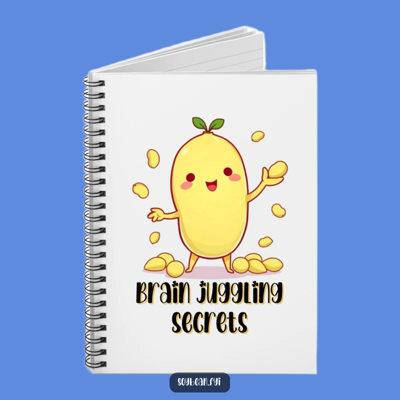 Funny Kawaii Soybean Juggling Notebook: Jot Down Ideas!