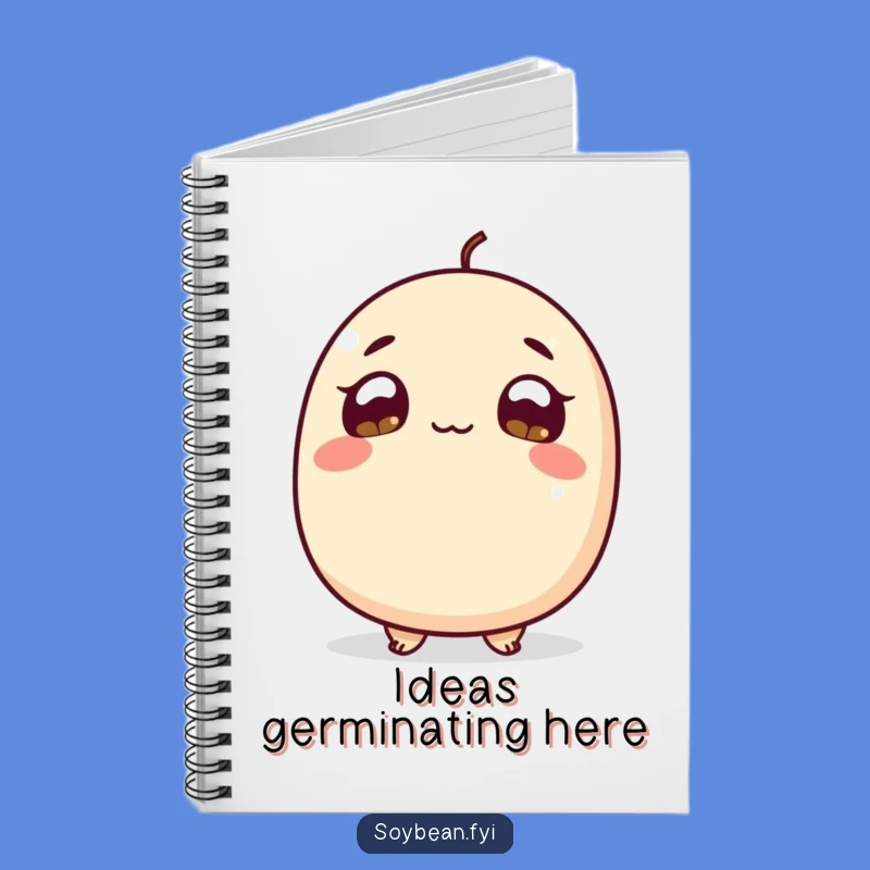 Funny Soybean Curiosity Notebook - Jot Down Ideas, Perfect Funny Gift