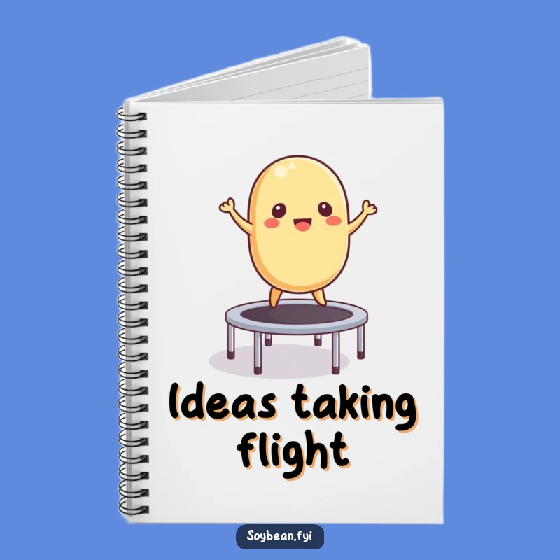 Funny Soybean Trampoline Notebook: Jot Down Ideas with Bean-tastic Energy!