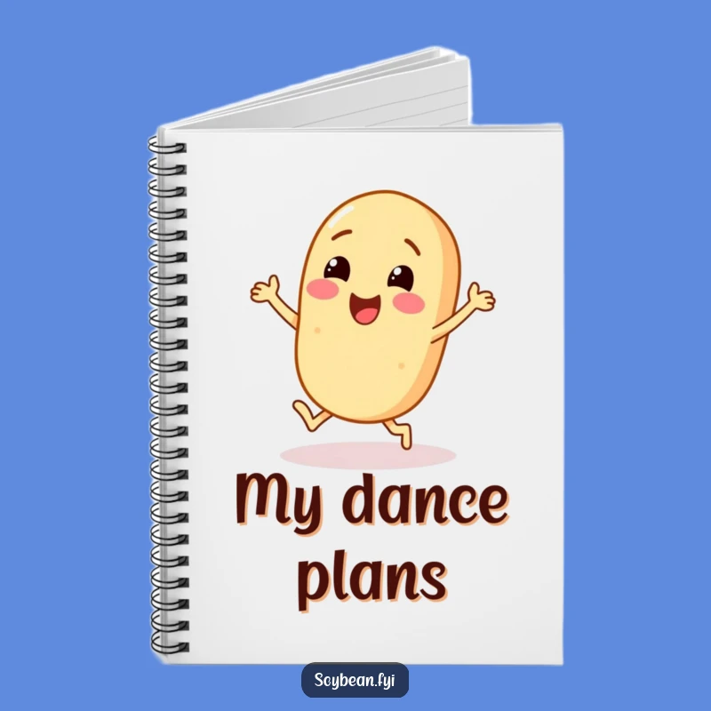 Funny Soybean Dance Notebook: Jot Down Ideas with a Happy Character