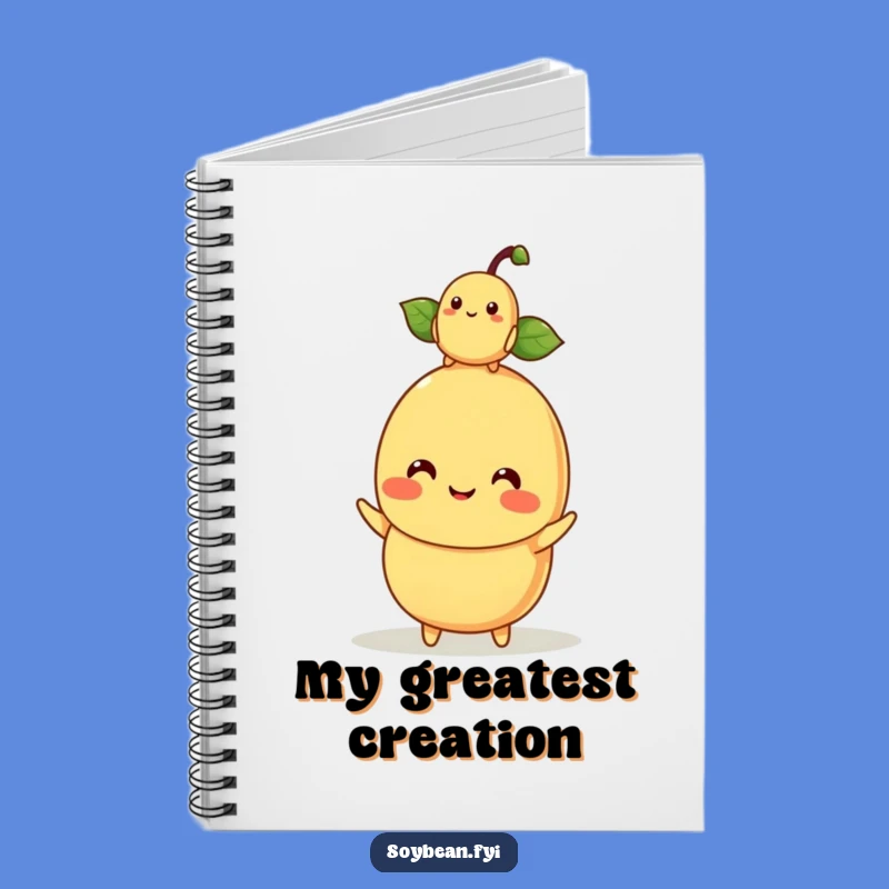 Funny Kawaii Soybean Parent Notebook - Cute Baby Bean Journal Humor Gift