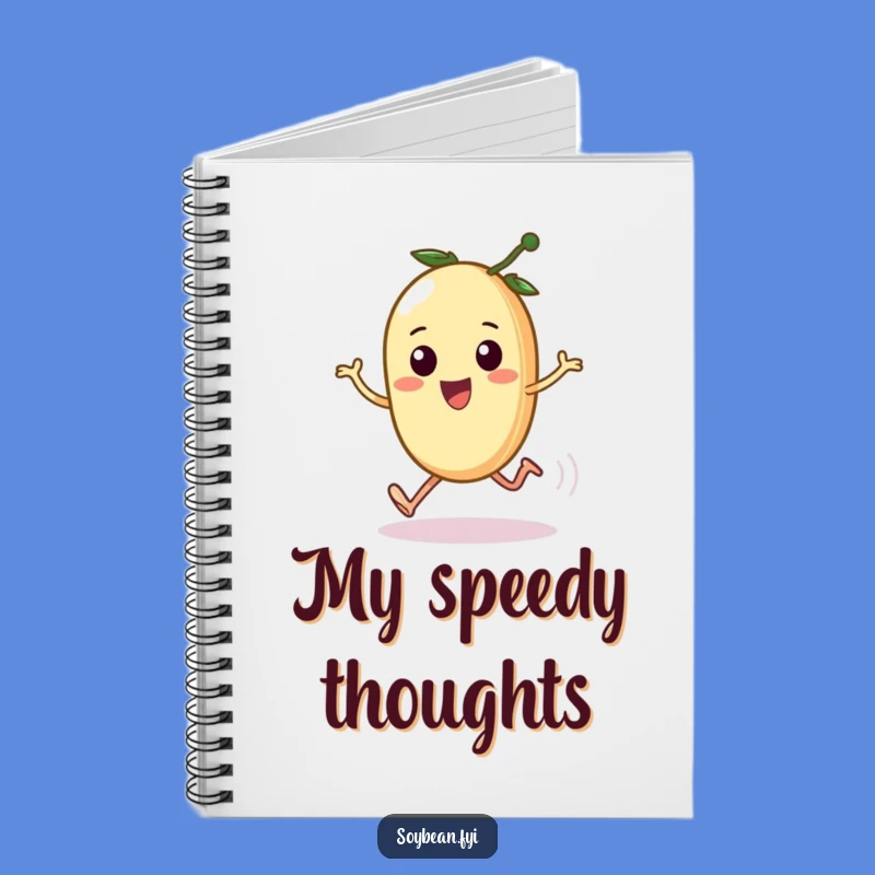 Funny Kawaii Soybean Sprint Notebook - Hilarious Journal for Speedy Ideas