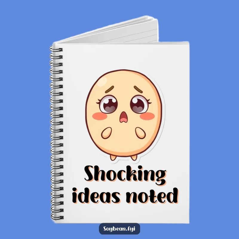 Funny Surprised Soybean Notebook: Jot Down Ideas with Hilarious Surprise!