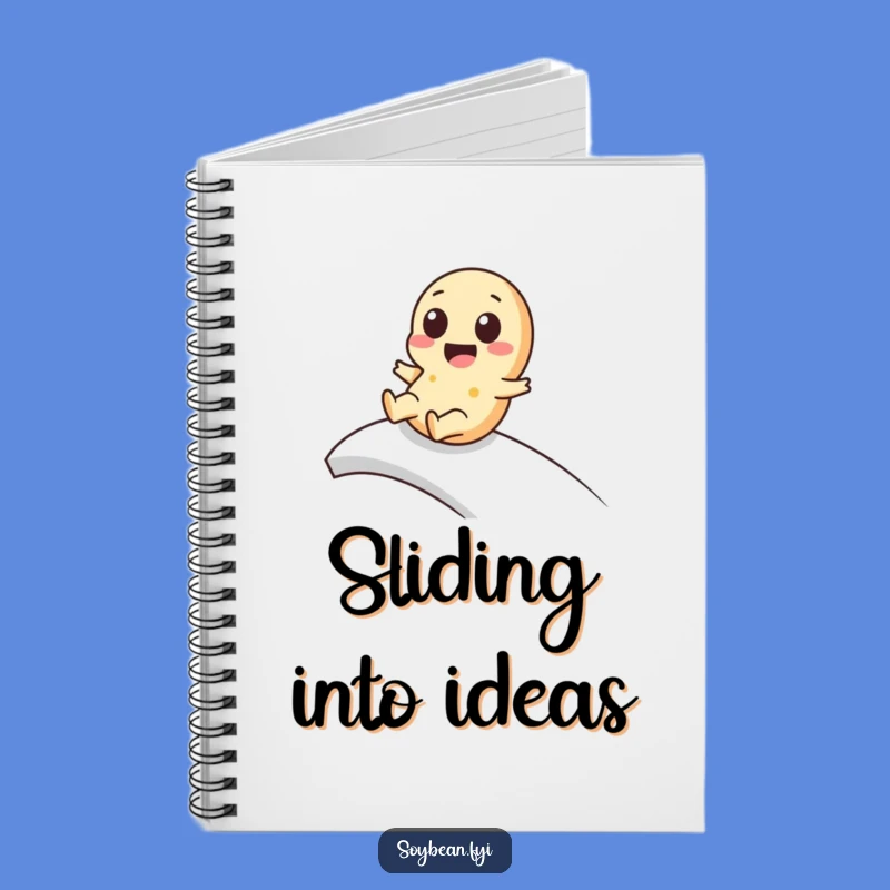 Funny Kawaii Soybean Notebook: Slider Journal, Playful Pages, Great Funny Gift