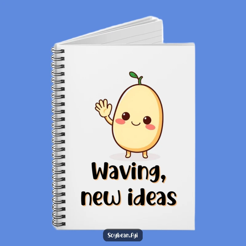 Funny Waving Soybean Notebook: Jot Down Friendly Notes!