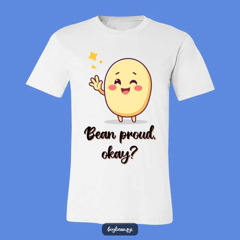 Funny Kawaii Soybean Victory T-Shirt: Cheerful Art - Comfort Gift