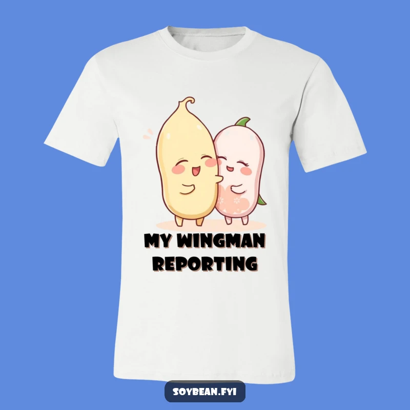 Funny Winked Soybean Nudging T-Shirt - Playful Tee for Witty Individuals